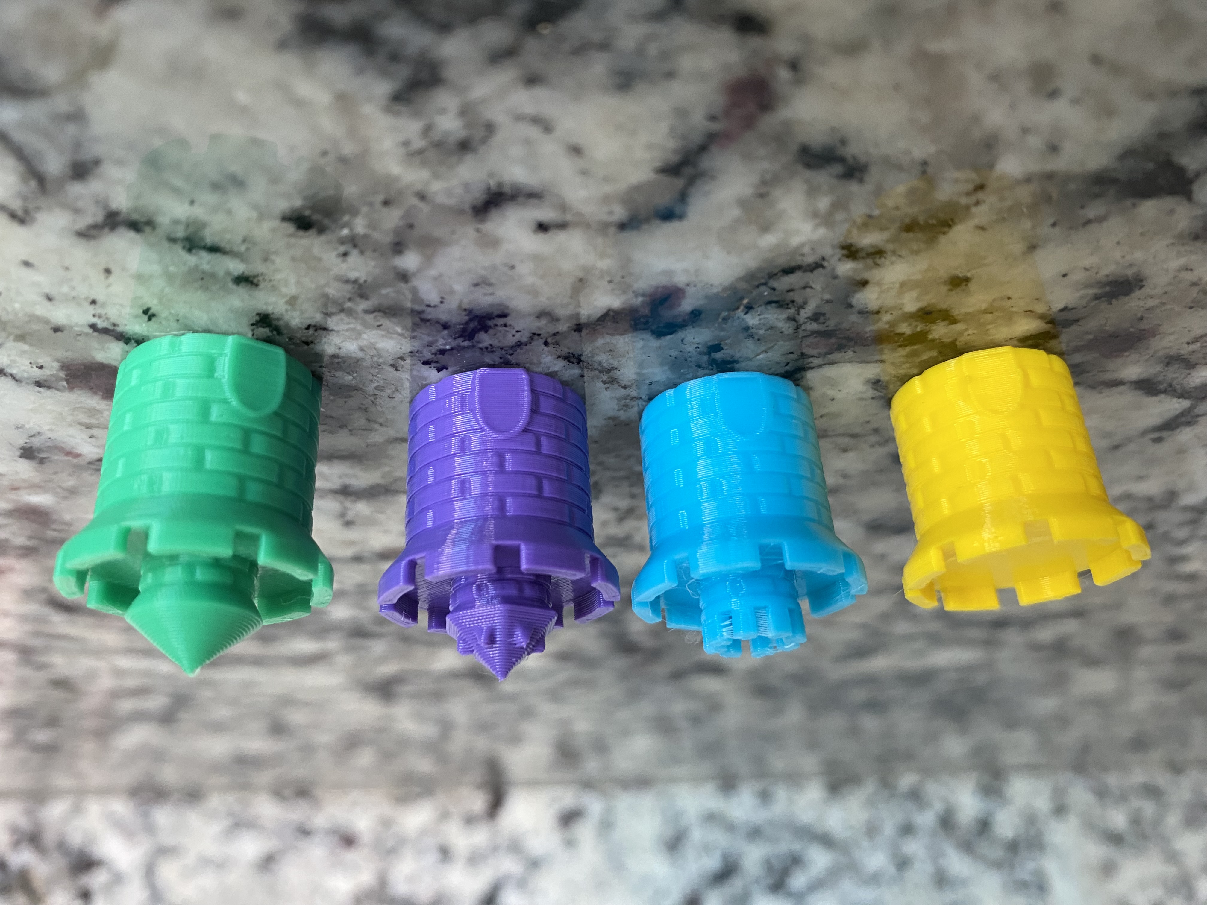 Miniatura 2 do modelo 3D Stacking Castle Score Markers