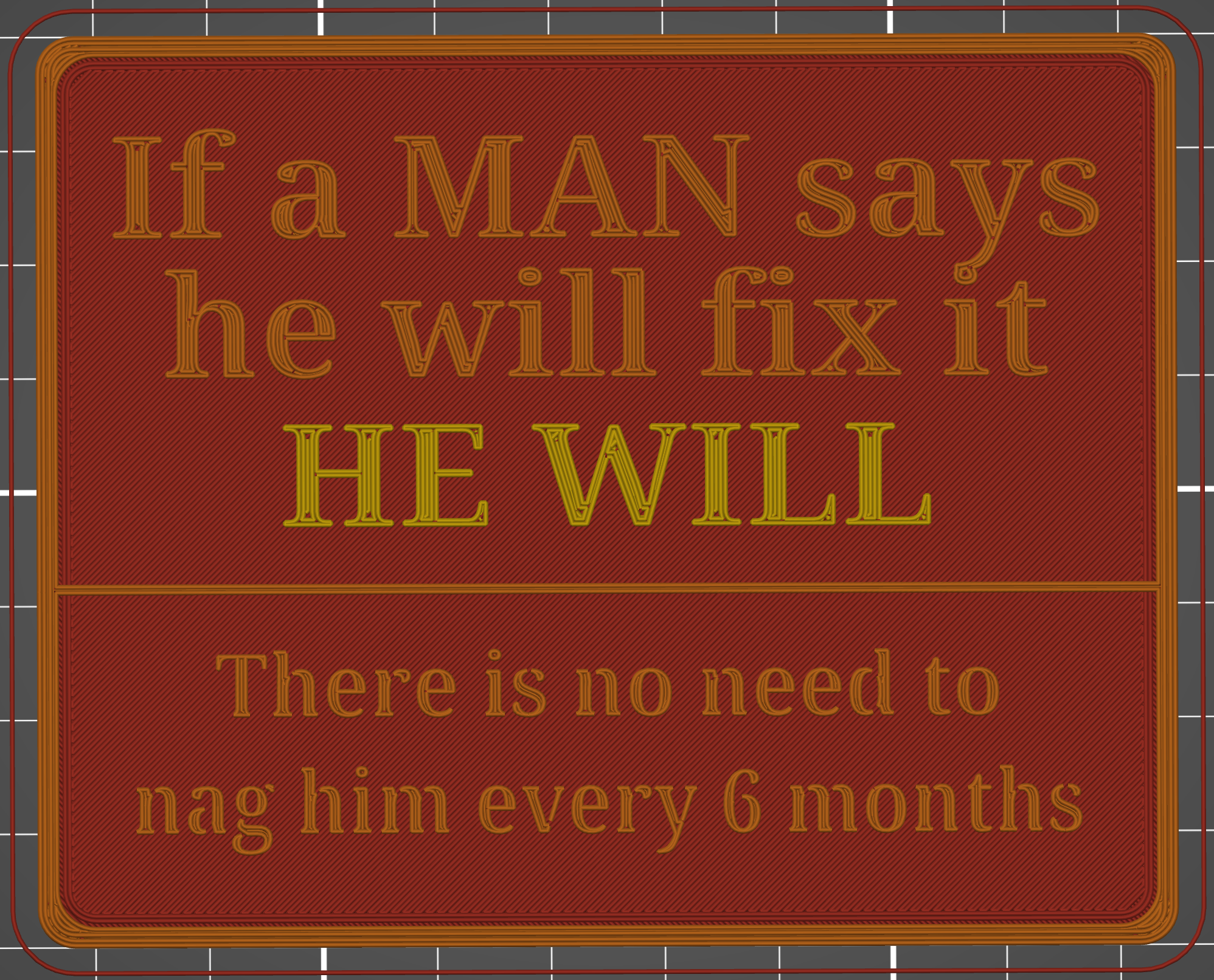 He will fix it (with color change)