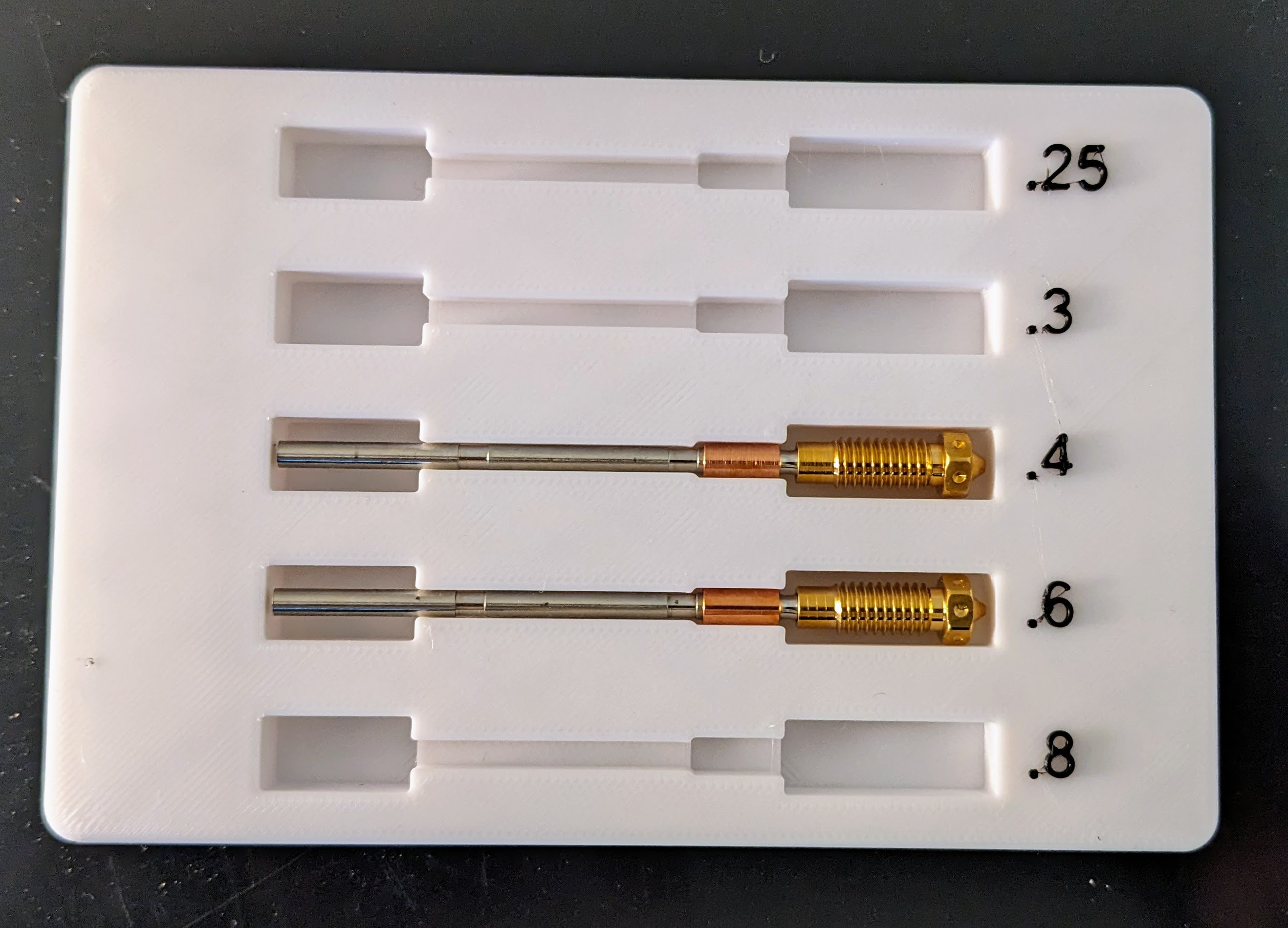 Gridfinity storage for spare Prusa MK4 nozzles