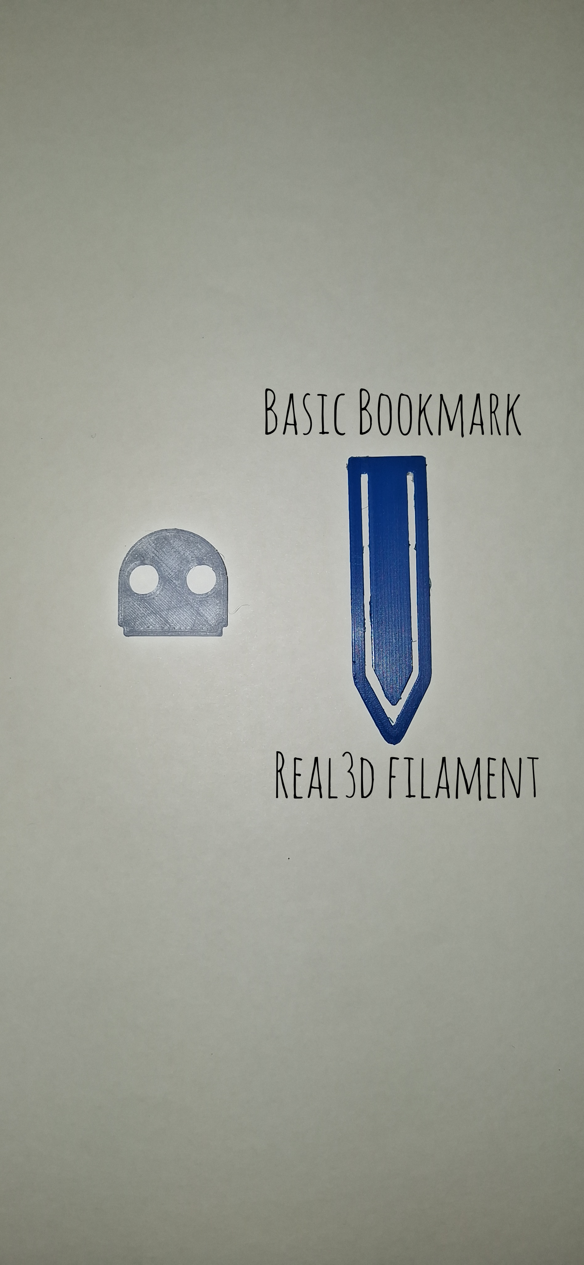 Miniatura 2 do modelo 3D Basic Bookmark - Easily Customizable
