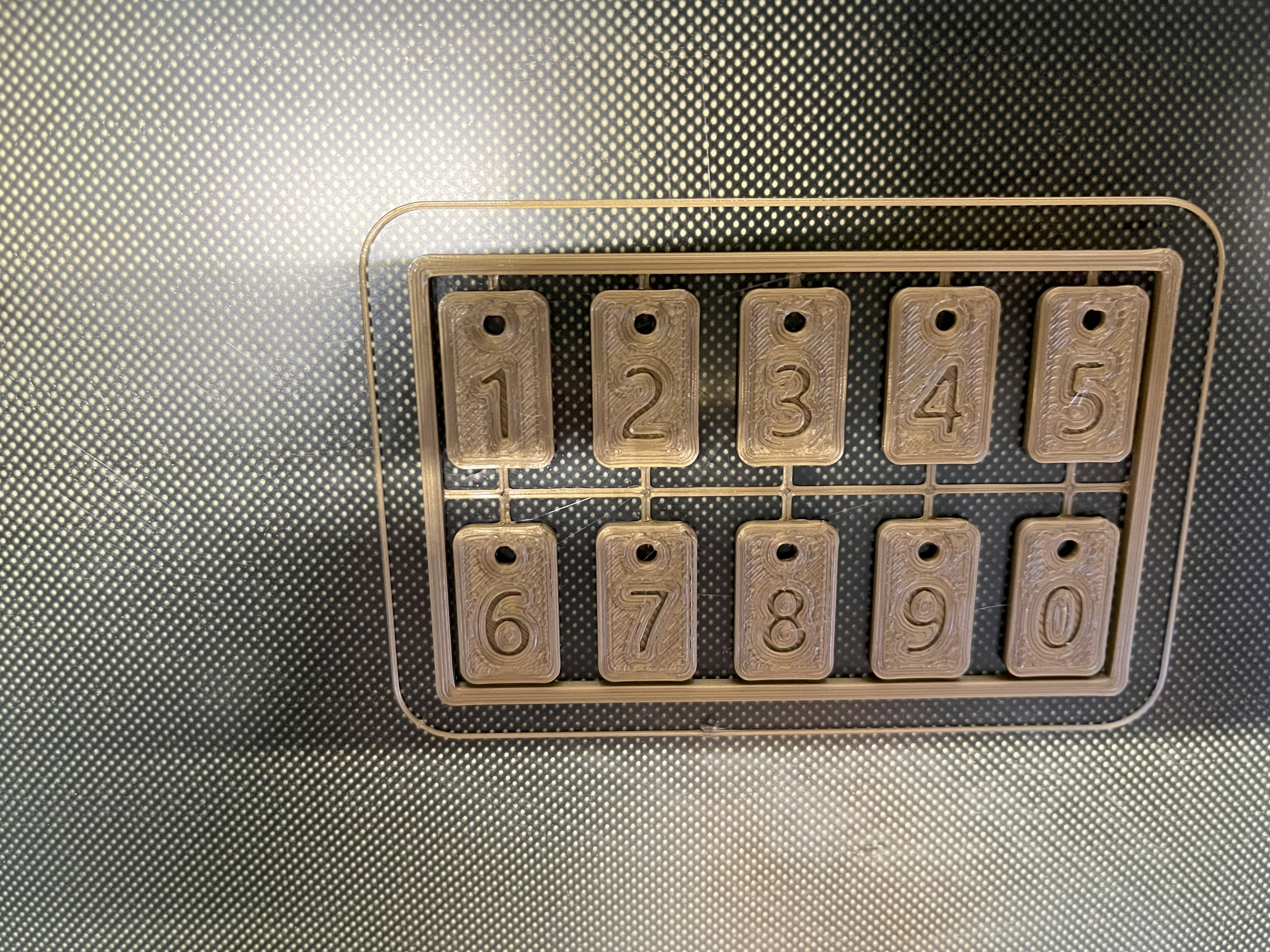 Numbers Label Kit Card