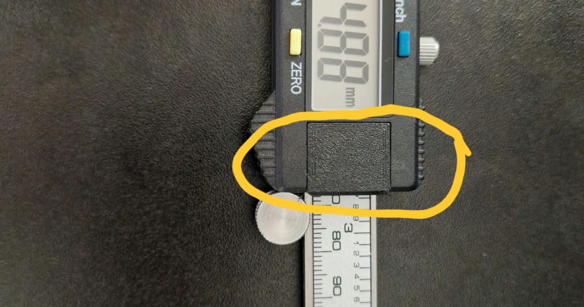 Caliper Battery Cover by SmArThing3D Download free STL model