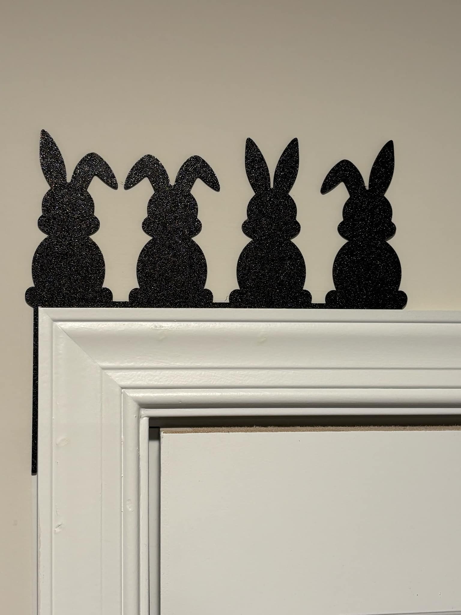 Easter bunny door corner decoration