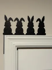 Easter bunny door corner decoration