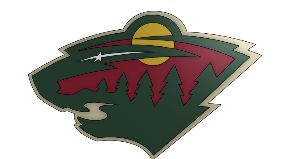 Minnesota Wild Logo by SillyGoose | Download free STL model ...