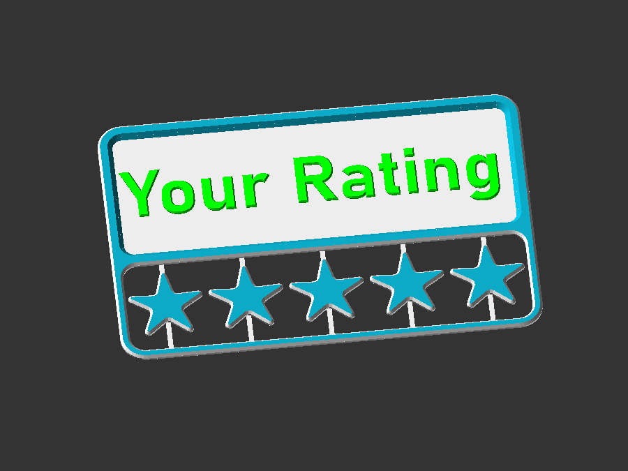Star Rating Card by Jack | Download free STL model | Printables.com