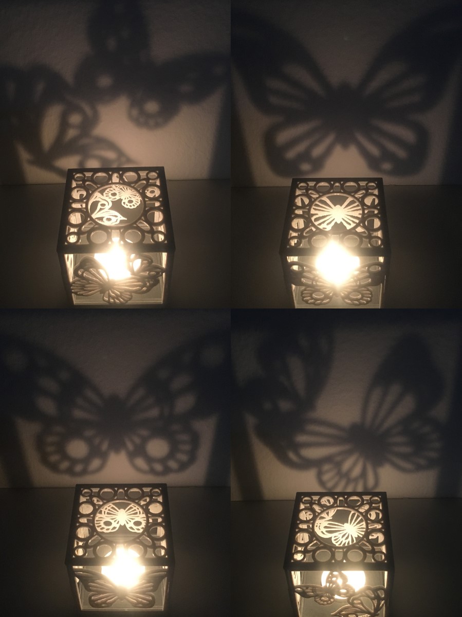 Tealight Holder Butterfly by SaintGo Download free STL model