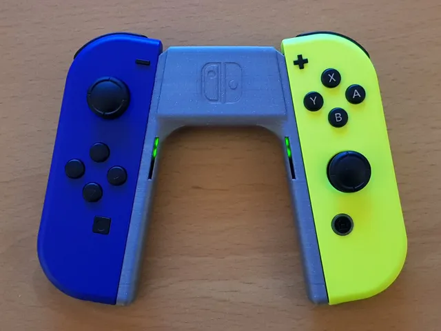 Joycon Grip with Front-Looking LED Windows