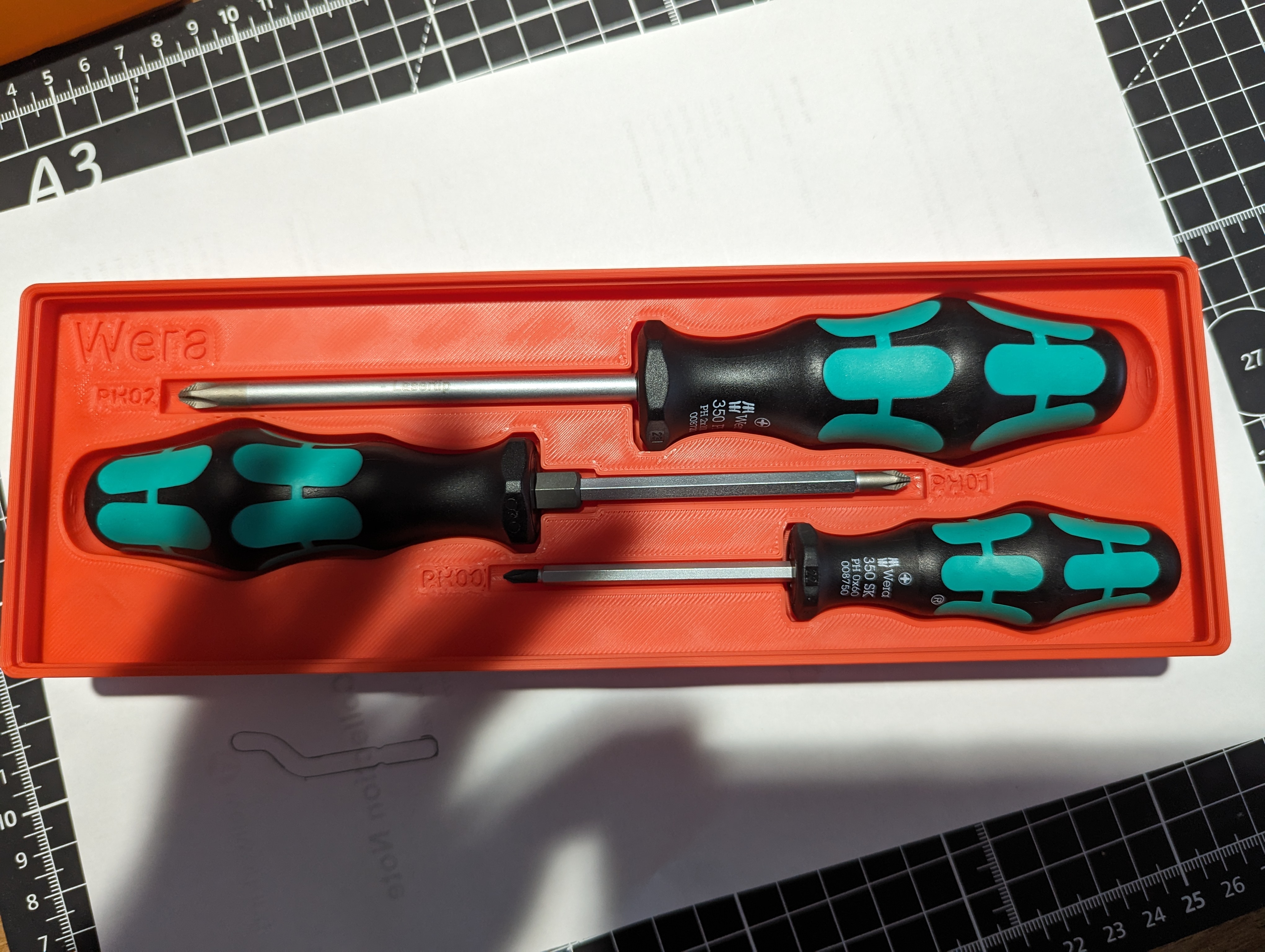 Gridfinity holder for my Wera Screwdrivers