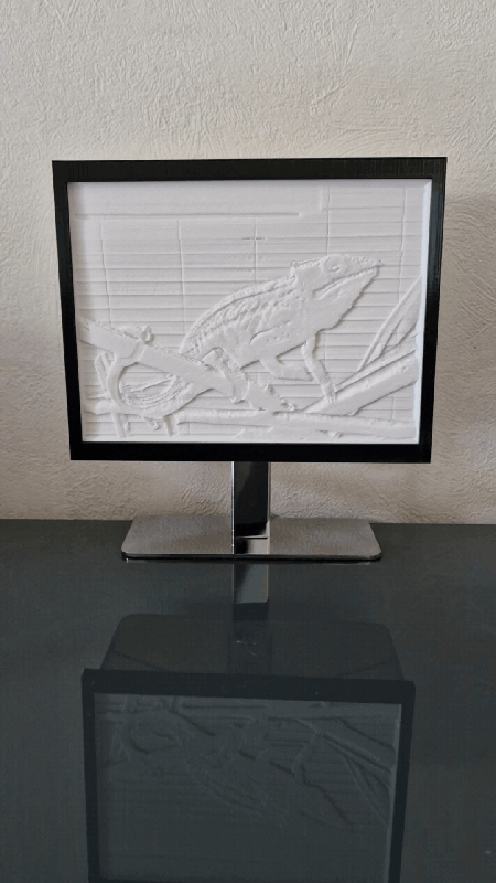 Miniatura 3 do modelo 3D Lithophane Frame for Table Lamp