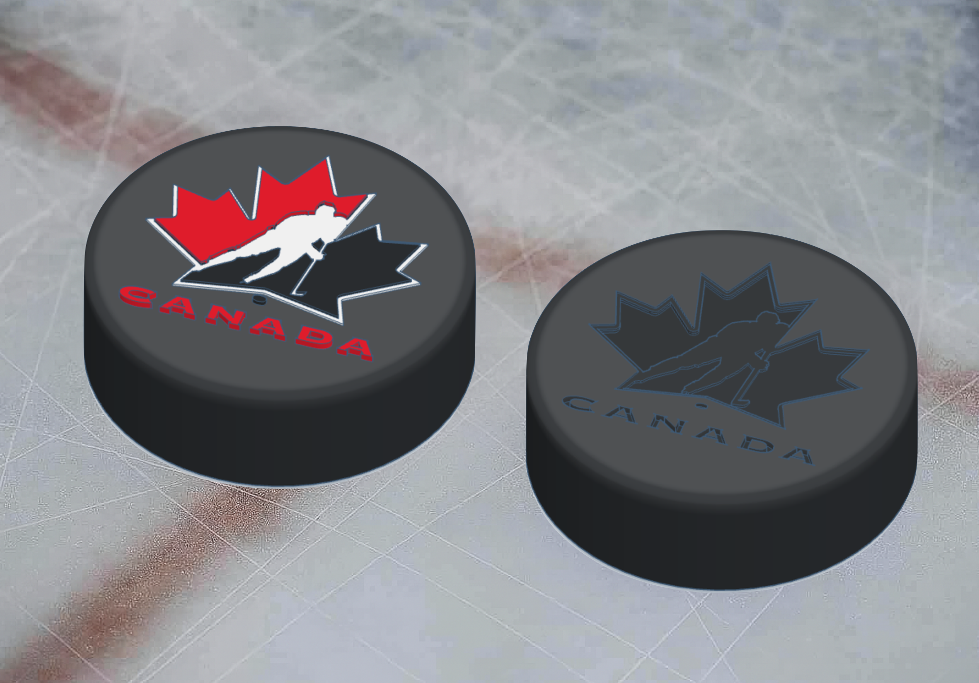 Hockey Canada IIHF Logo and Puck