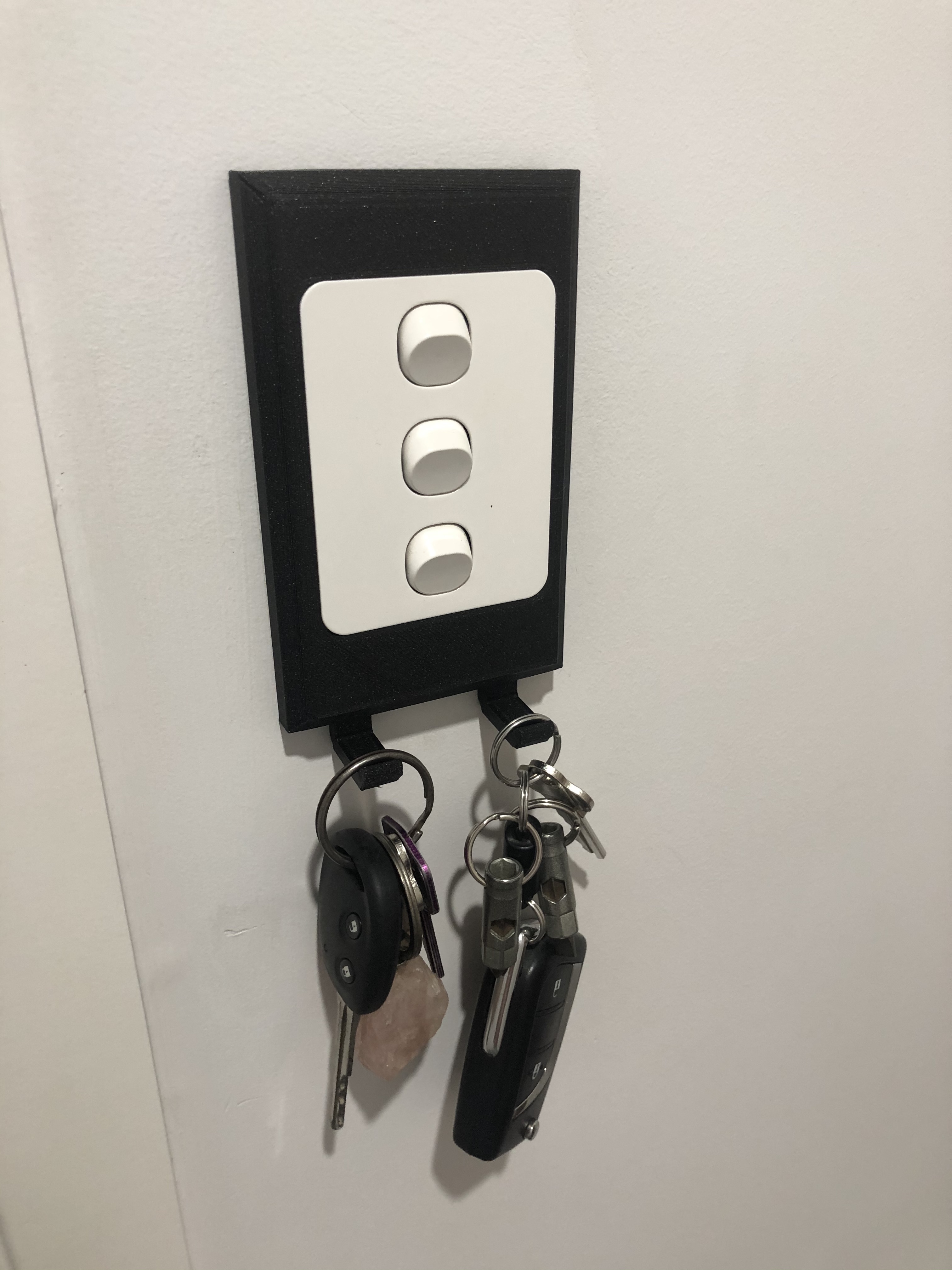Light Switch Cover (with Key Hooks)