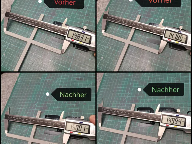 XY Calibration Cross (um die Esteps eurer Motoren einzustellen) //inkl. Anleitung