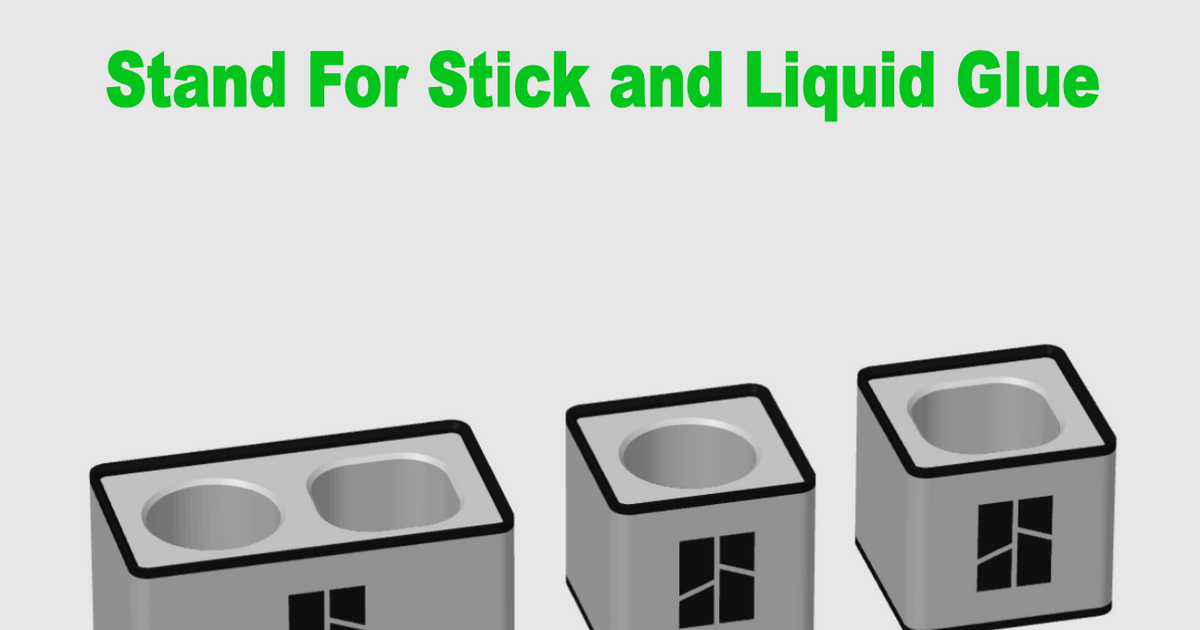 Bambu Lab Stand For Stick and Liquid Glue Three Versions by Damian