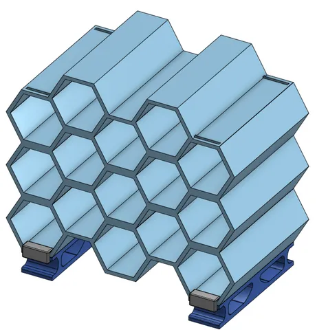 Hexagon Ink Shelf for small ink bottles