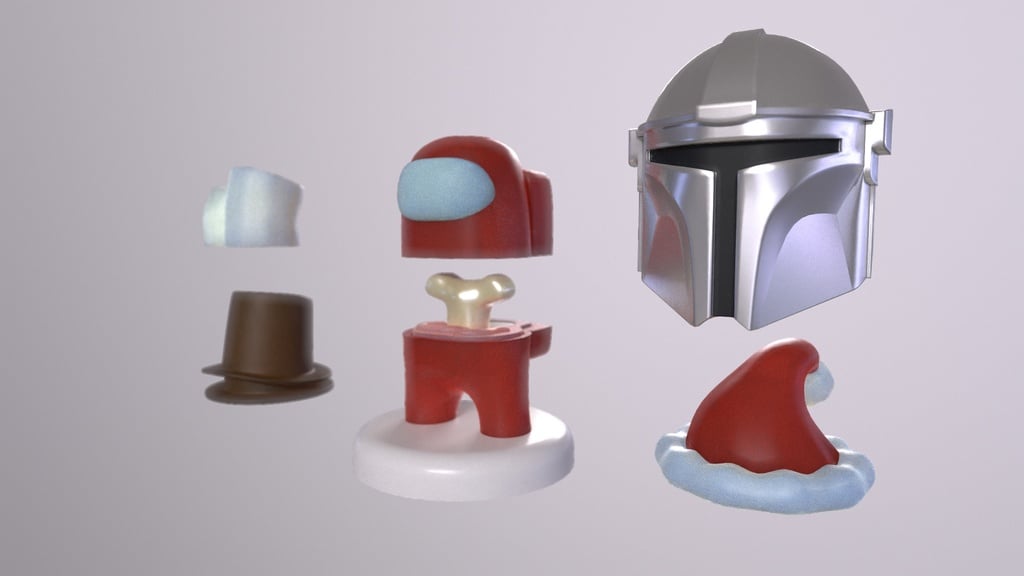 Among Us Mini - Customizable Character with Mandalorian Hat