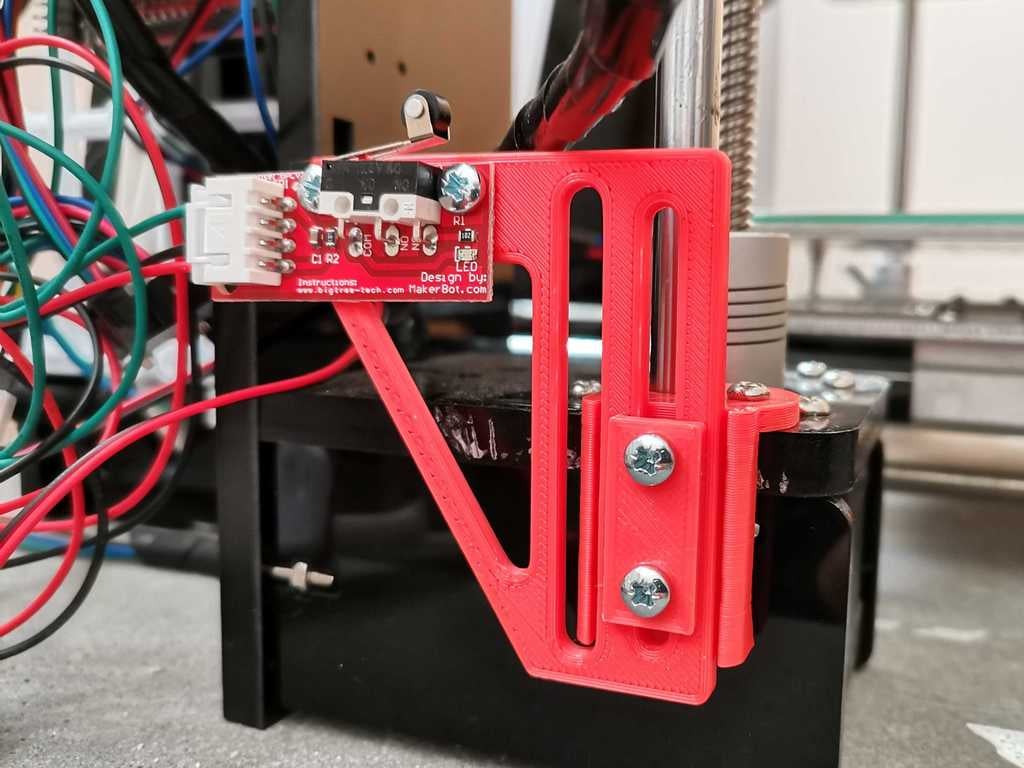 Anet A6 adjustable Z endstop for Makerbot endstop (remix)