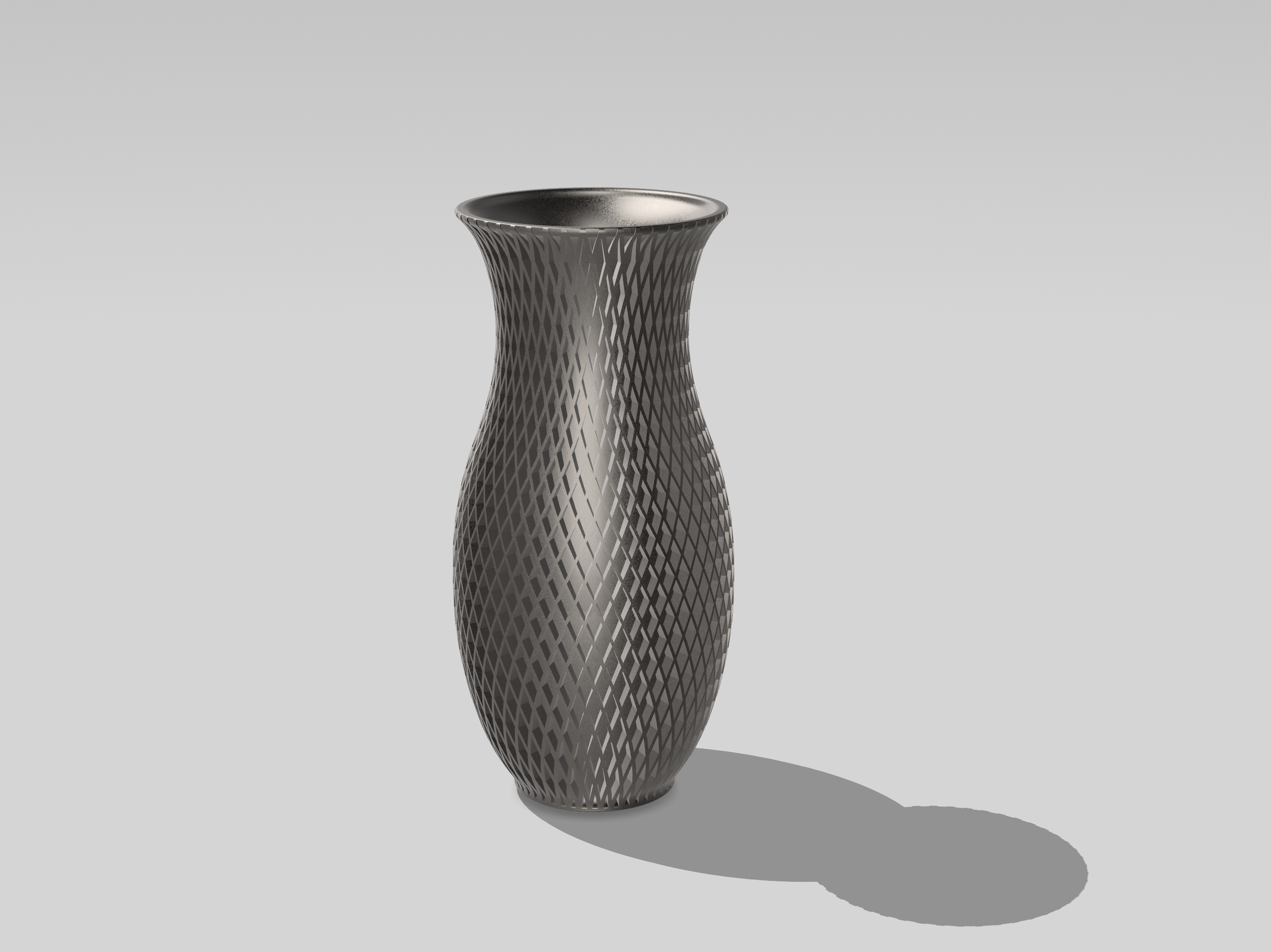 Diamond Twist Mesh Vase
