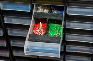 Quad Drawer Divider for Component/Parts Bins