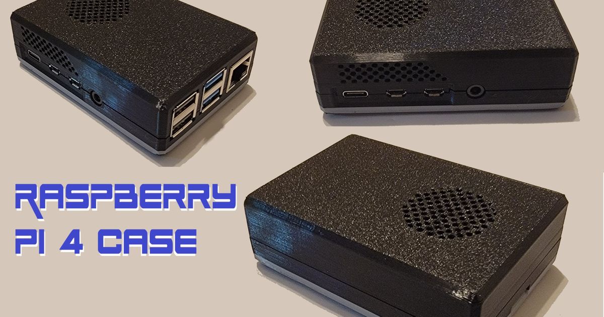 Basic Raspberry Pi 4 B Case By Mctech3d Download Free Stl Model 0534