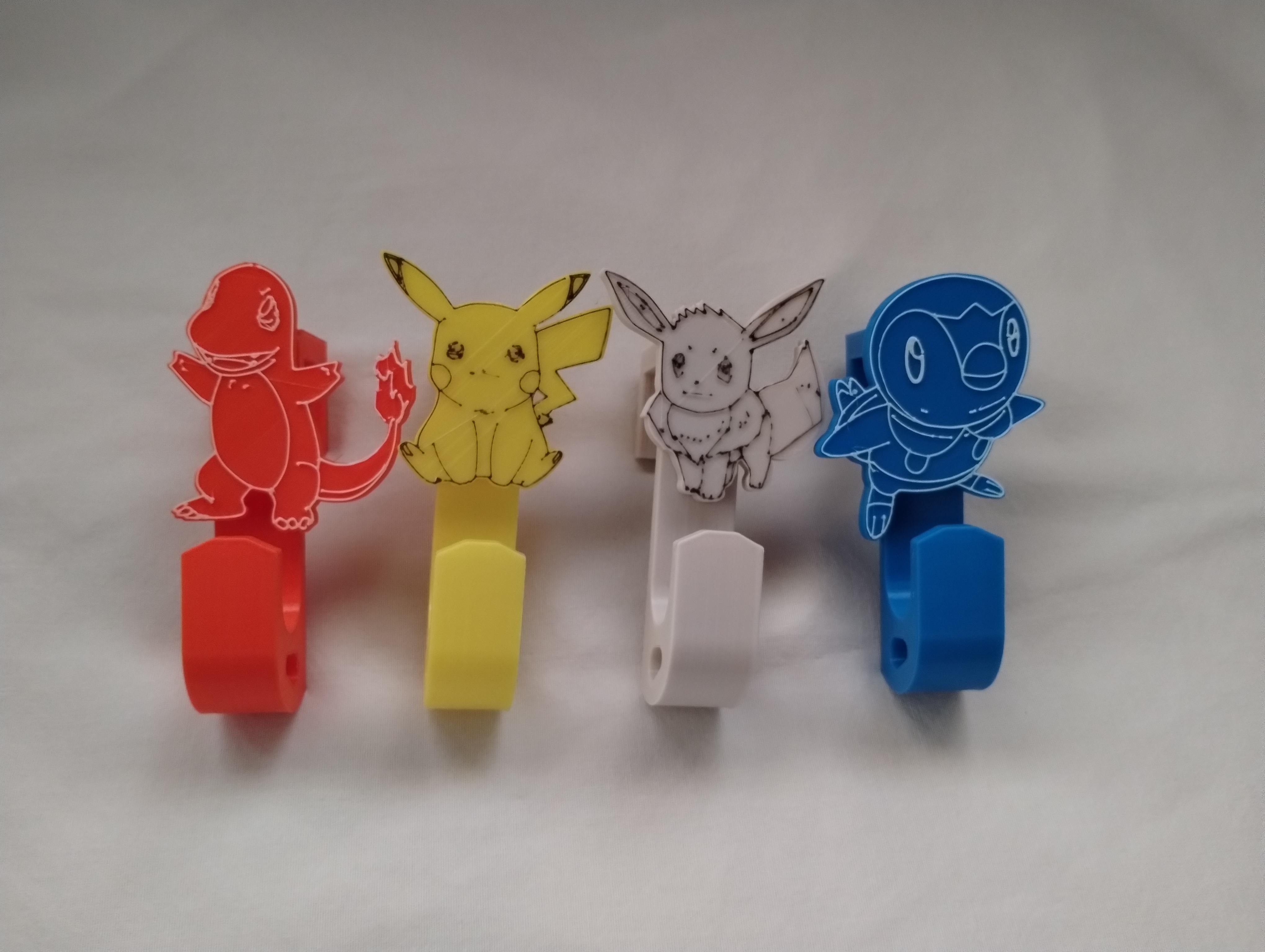 Pokemon Clothes Hooks for Bed