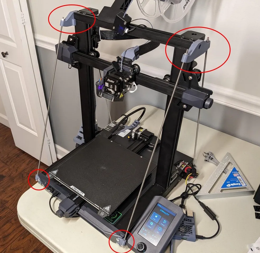 Ender 3 S1 quad Z-brace mod by p1mrx | Download free STL