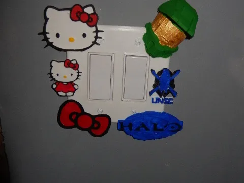 his and hers light switch double paddle cover