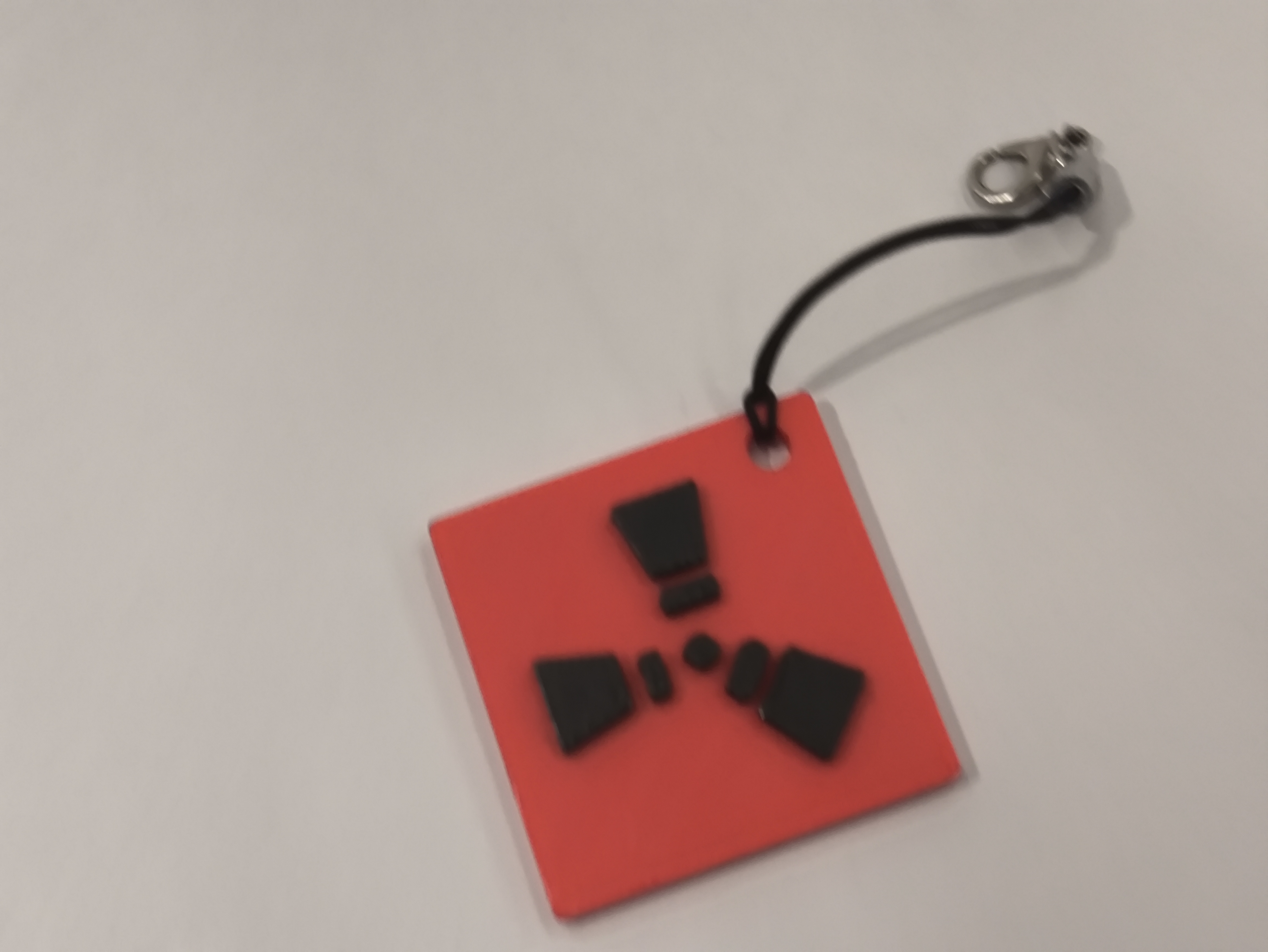 Miniatura 2 do modelo 3D Rust keychain