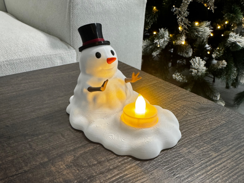 Schneemann Teelicht