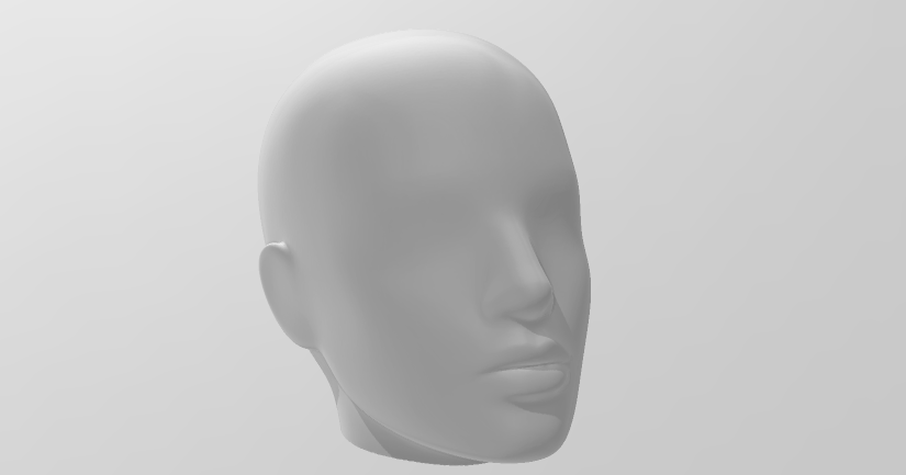 Mannequin head 3D model