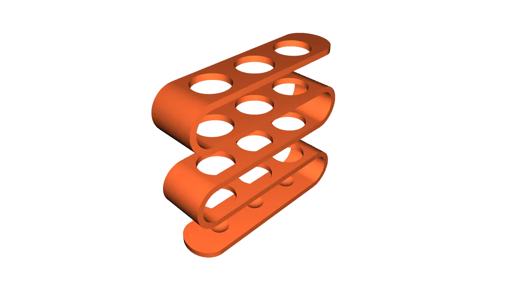 Test tube rack by Raul Bejarano | Download free STL model | Printables.com