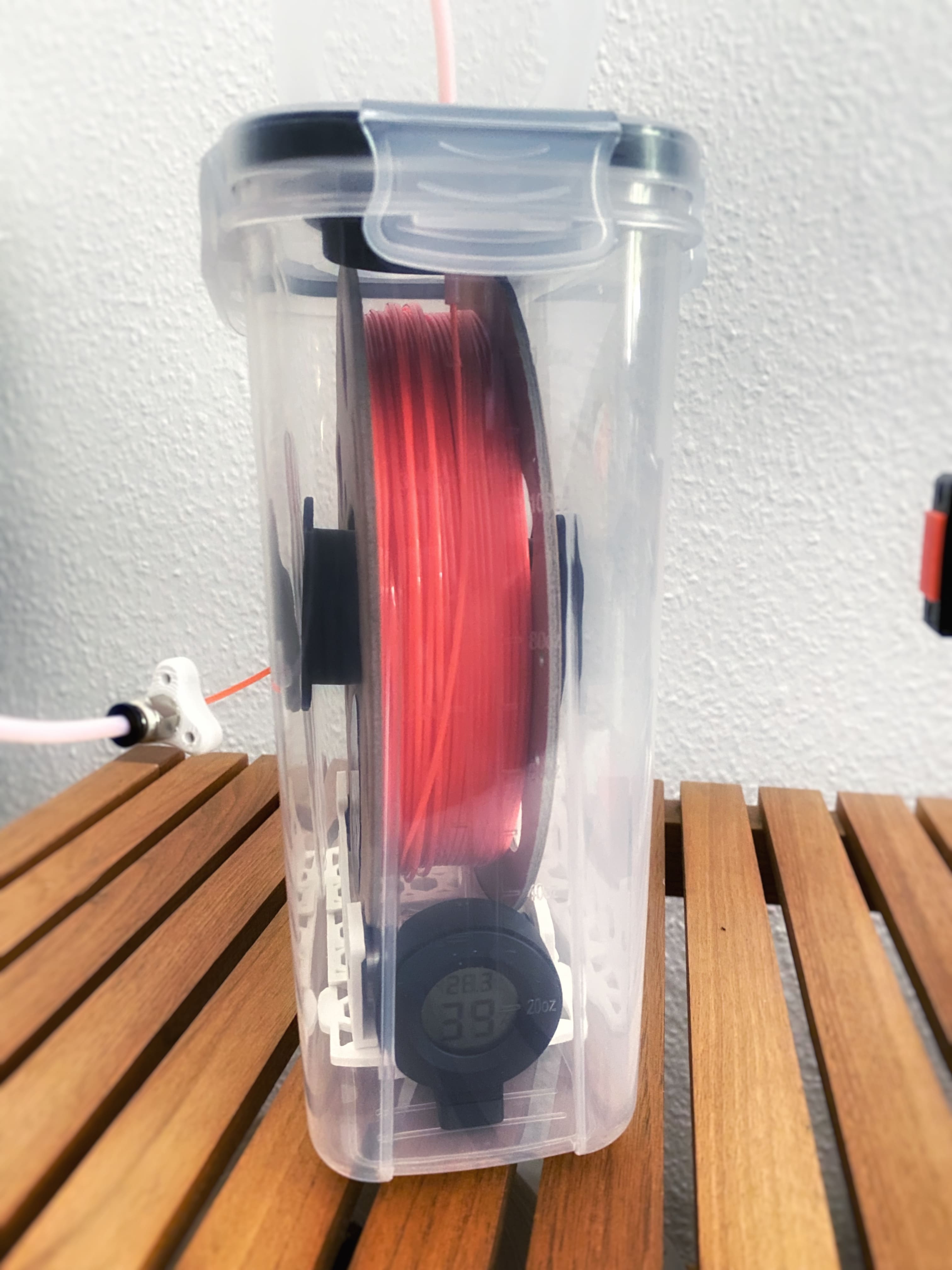 Round hygrometer stand for "Wild Child Spool Holder"