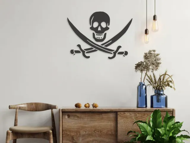 Pirate Wallsign art logo