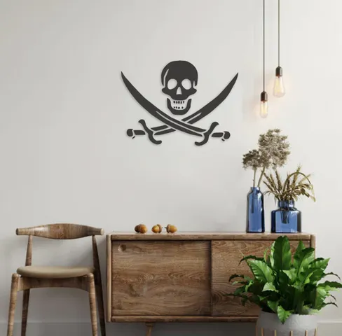 Pirate Wallsign art logo