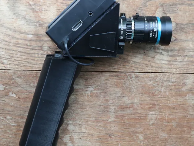 Pistol grip camera for the Raspberry Pi HQ camera module