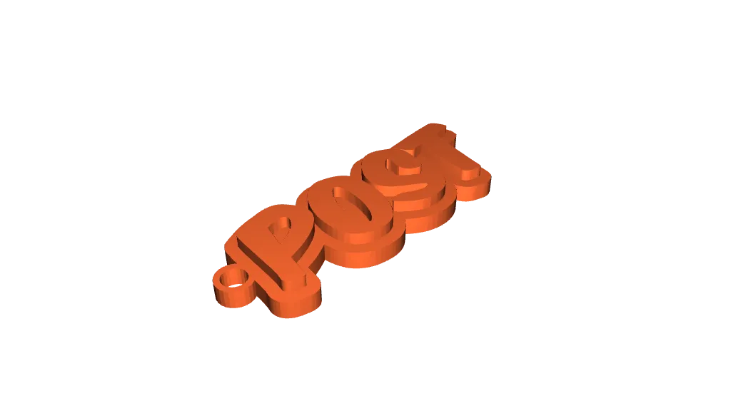 Post Keychain by Timos 3D-Druck | Download free STL model | Printables.com