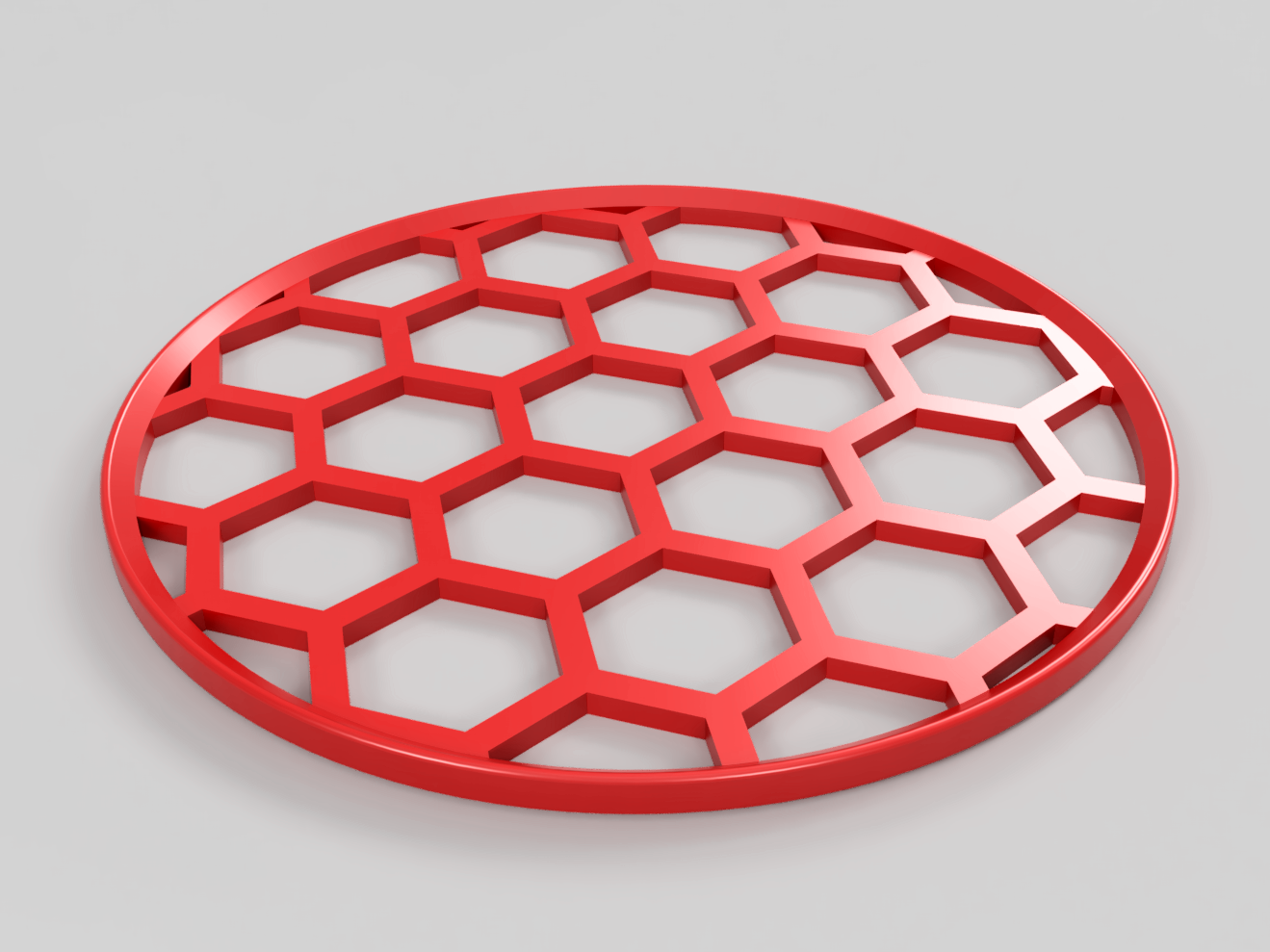Hex pattern flower pot coaster