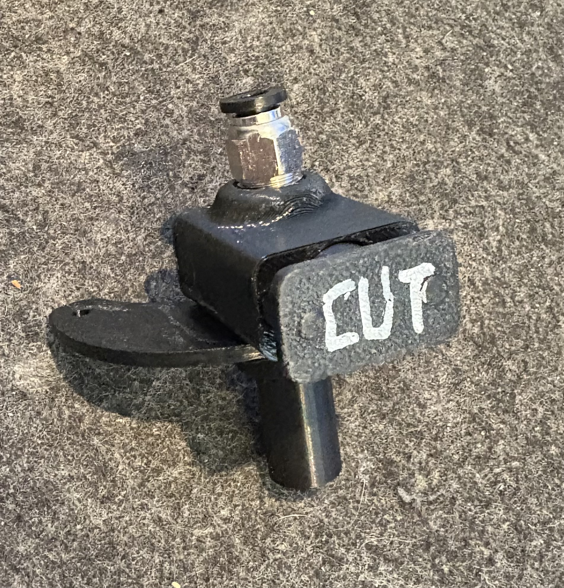 FF5M HotEnd - Bowden Tube Mount with PC4-M10 Connector with built in cutter