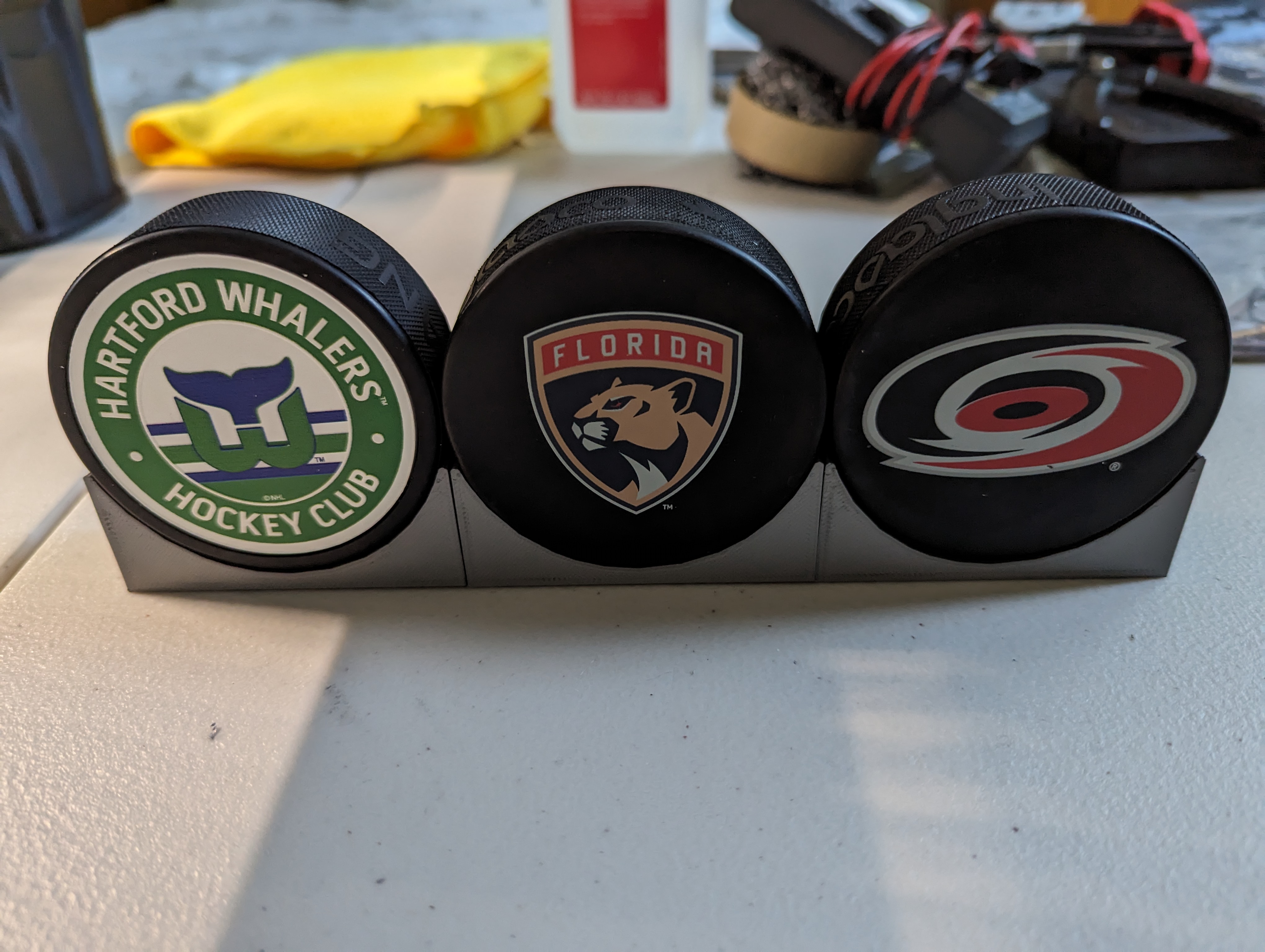 Modular Hockey Puck Display Stand