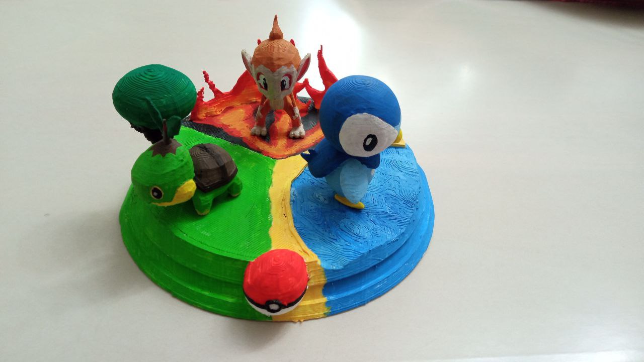 Diorama Pokemon Starters