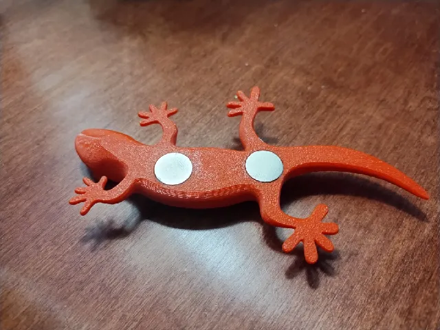 Gecko Fridge Magnet 12x.9mm(X3)