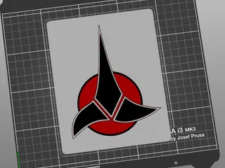 Klingon Symbol by Omega-TI | Download free STL model | Printables.com