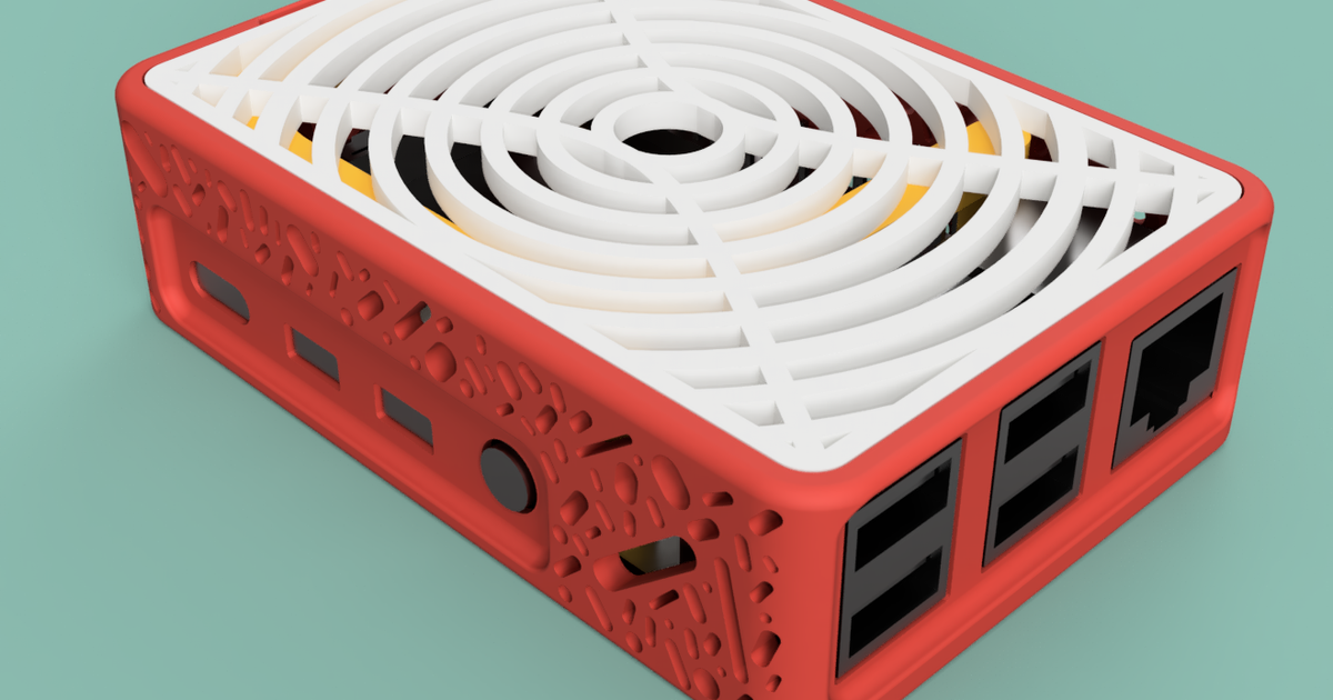 Raspberry Pi 4 case with custom top (about 4-5h print) by Nikolica ...