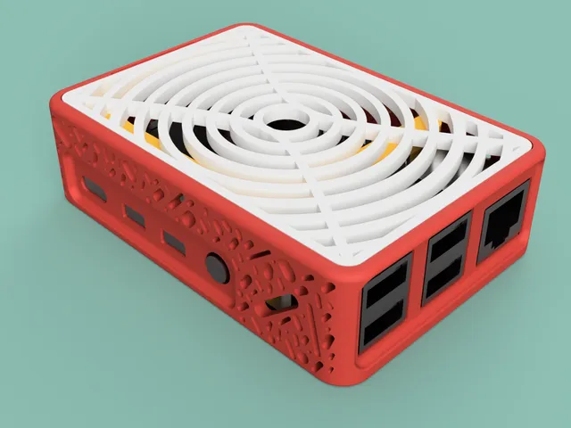 Raspberry Pi 4 case with custom top (about 4-5h print)