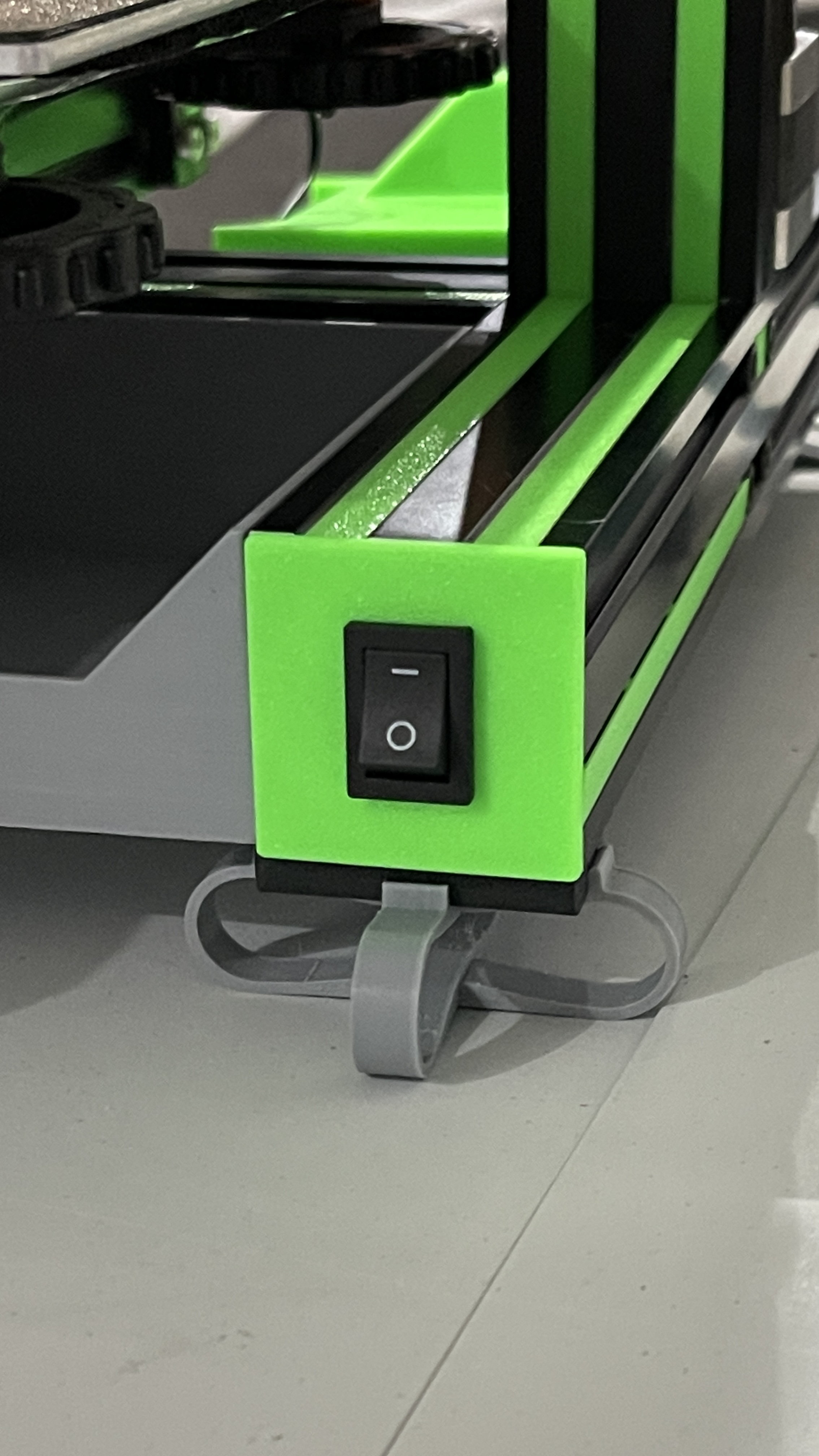 Ender 3 pro 4040 extrusion end cap rocker switch