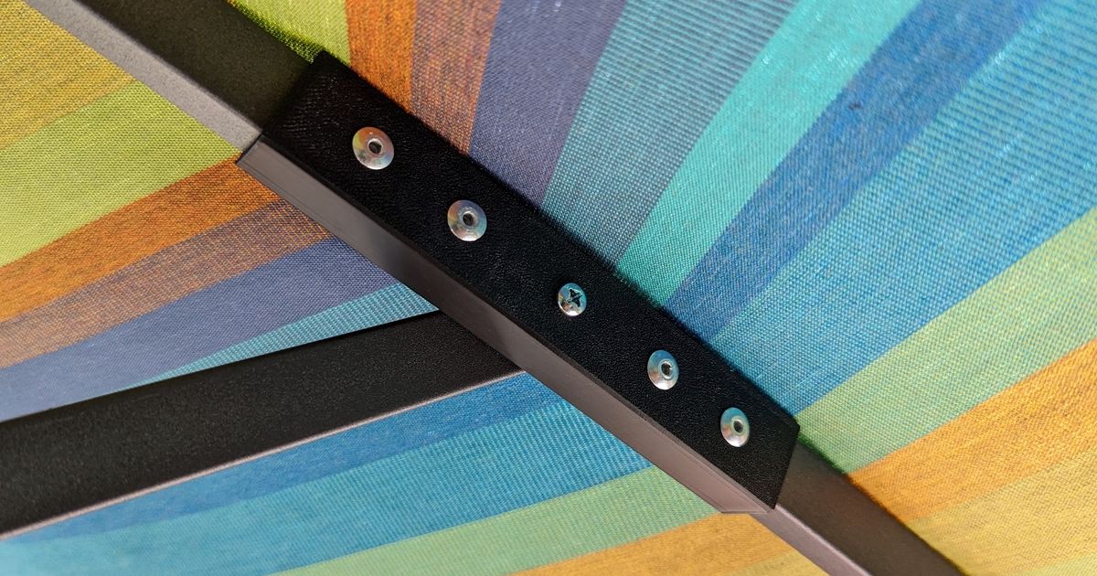 Treasure garden umbrella rib repair by jphalip Download free STL