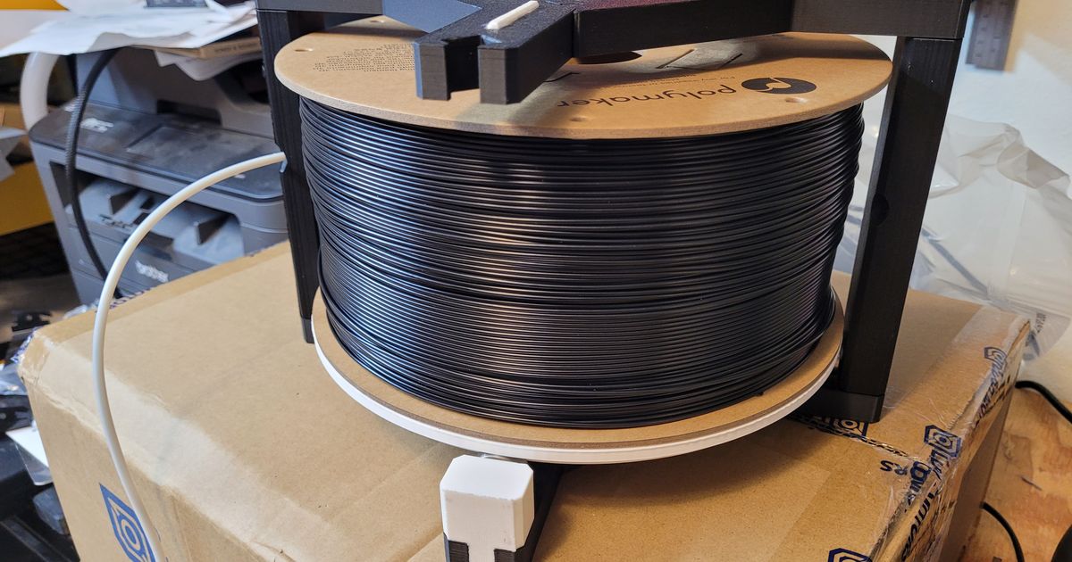 Stackable Horizontal Spool Holder For 1kg Or 3kg Filament V2 By Ragingroosevelt Download 7938