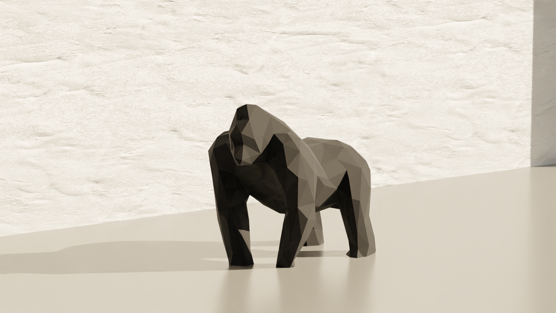 Ape Gorilla - Low Poly (Decoration)