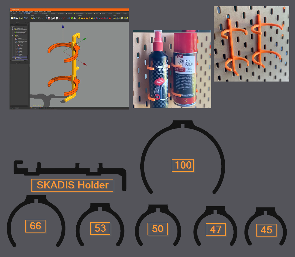 Spray can holder Sprühdosenhalter IKEA Skadis by flow Download