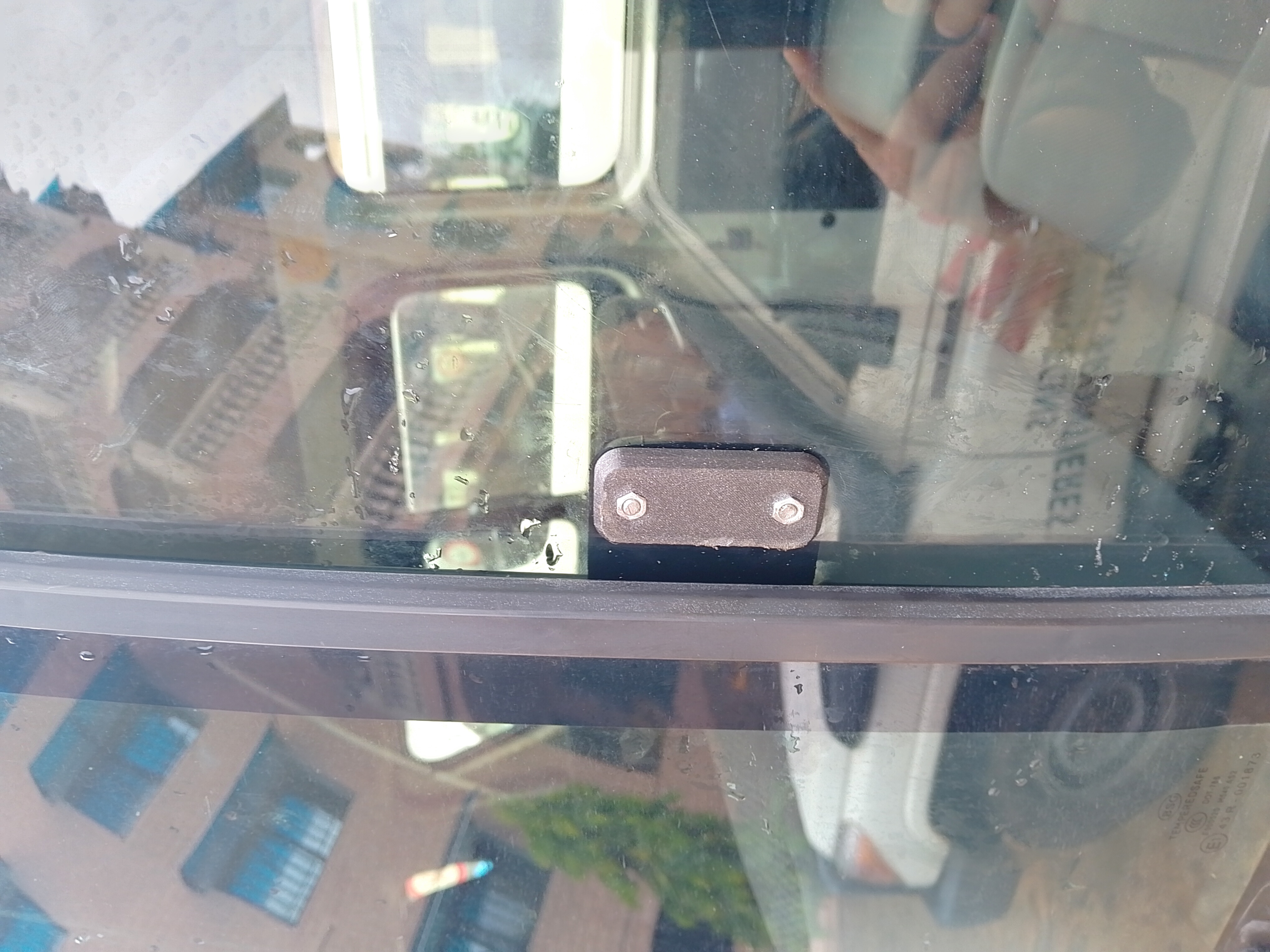 Car window lock holder